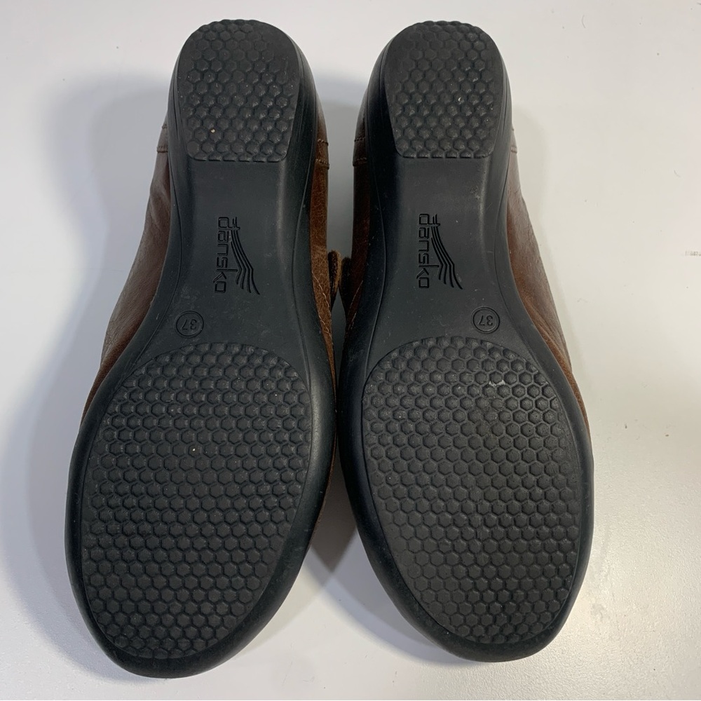 Dansko Franny Women's Slip On Loafers Comfort Shoes Size EU 37 US6 Leather Brown - Picture 3 of 14
